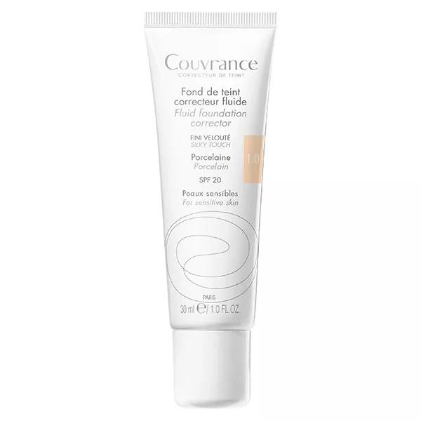Avène Couvrance Base de Maquillaje Correctora Fluida Tono Porcelana 1.0 30 ml