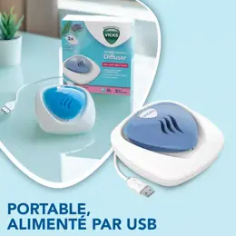 Vicks Diffuseur Electrique Portable VH1800 + 2 recharges