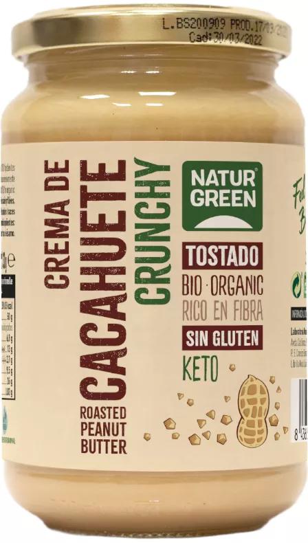 NaturGreen Crema de Cacahuete Crunchy Bio 330 gr