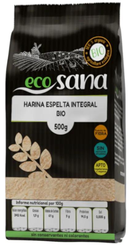 Farine d'épeautre de blé entier biologique Ecosana 500gr