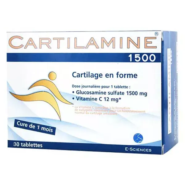 Laboratoire E-Sciences Cartilamine 1500 30 comprimés