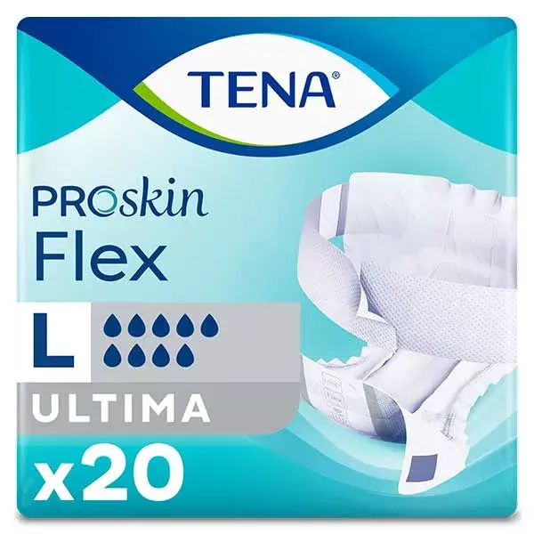 TENA Proskin Flex Change Avec Ceinture Ultima Taille L 20 unités