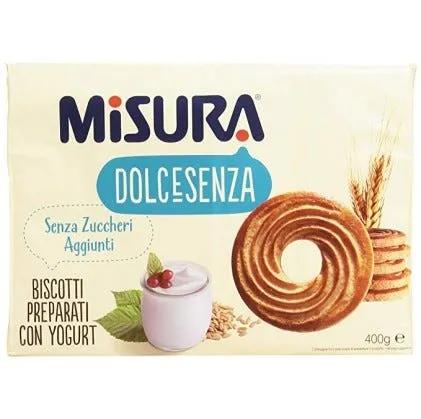 Misura Dolcesenza Biscotti Con Yogurt Senza Zucchero 400 g