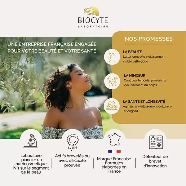 Biocyte Ventre Plat Minceur Double Action Probiotiques 5 souches 30 gélules