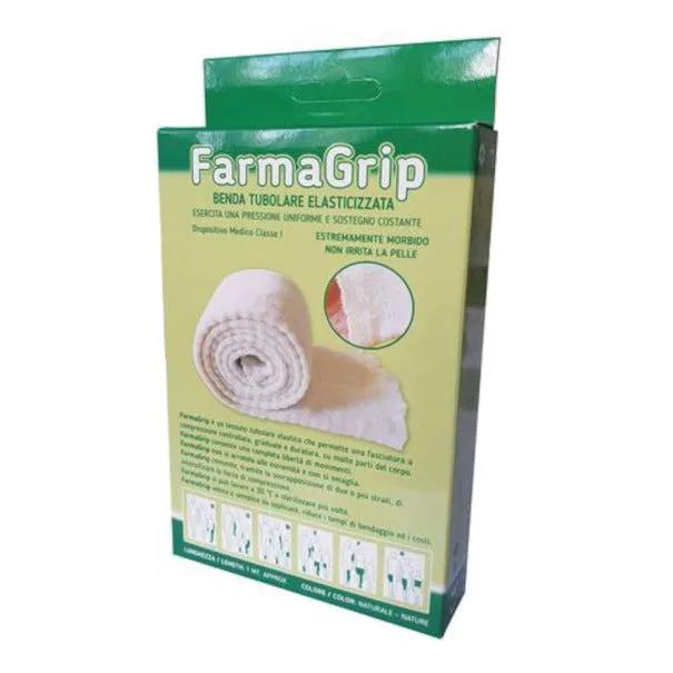 Farmacare Farmagrip Benda Elastica Tubolare Taglia D 1 m x 7,5 cm