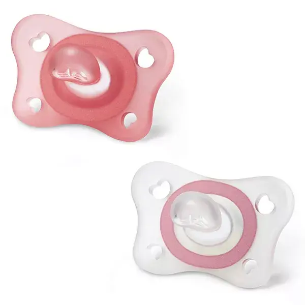 Chicco Physio Forma Mini Soft Pacifier +2m Pink Set of 2