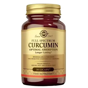 Solgar Full Spectrum Curcumin 30 Softgels