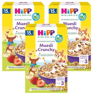 HiPP Organic My First Breakfast Crunchy Muesli +15m 3x200 gr