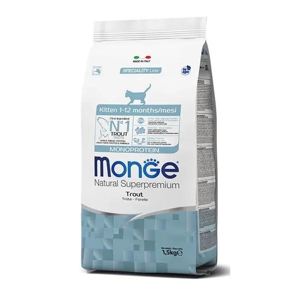 Monge Trota Monoprotein Cibo Secco Gatti Cuccioli 1-12 Mesi Sacco 400G