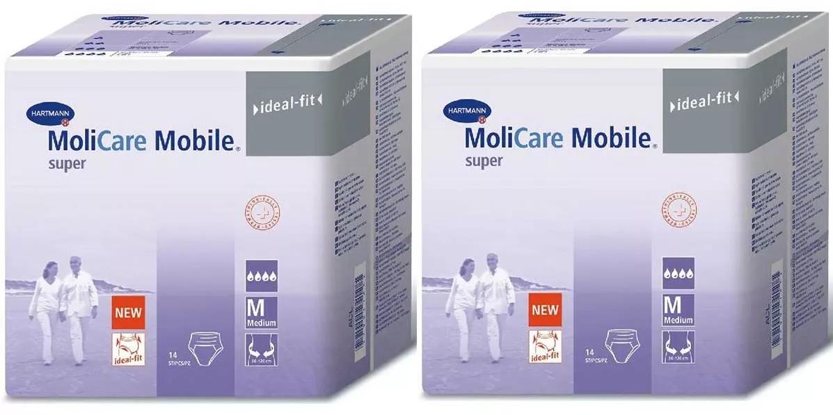 Molicare Premium Mobile 8 Gotas Tamanho M Duplo 2x14 unidades
