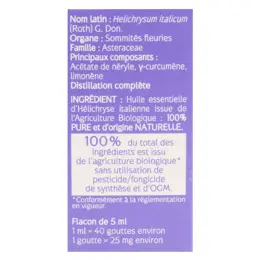 Naturactive Huile Essentielle Bio Hélichryse Italienne 5ml