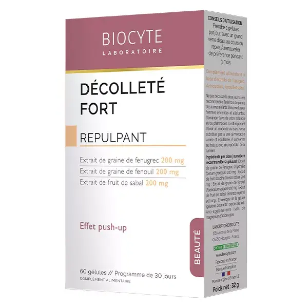 Biocyte Décolleté Fort 60 gélules