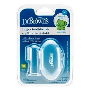 Escova de dentes dedal DrBrown +3m 1 unidade