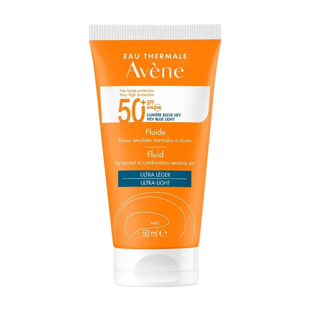 Avène Solare Fluido Viso SPF 50+ Protezione Molto Alta 50 ml