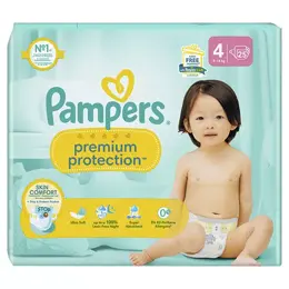 Pampers Couches Premium Protection T4 (9-14 Kg)