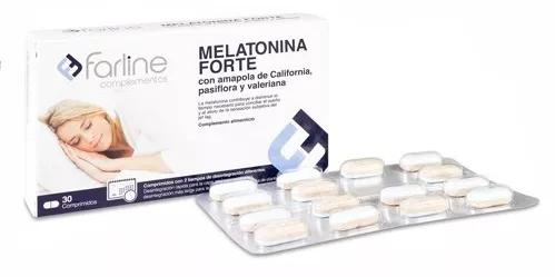 Farline Melatonina Forte con Amapola 30 Comprimidos