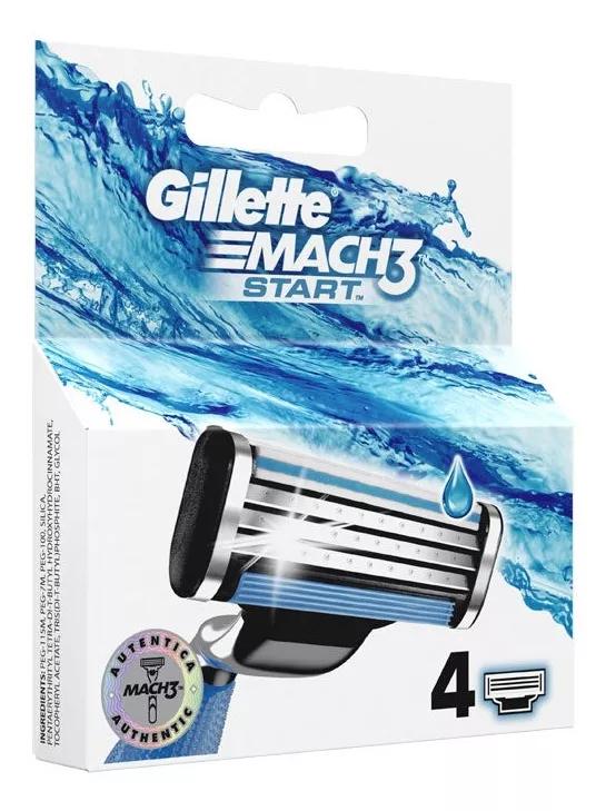 Gillette Recargas Mach3 Start 4Uds