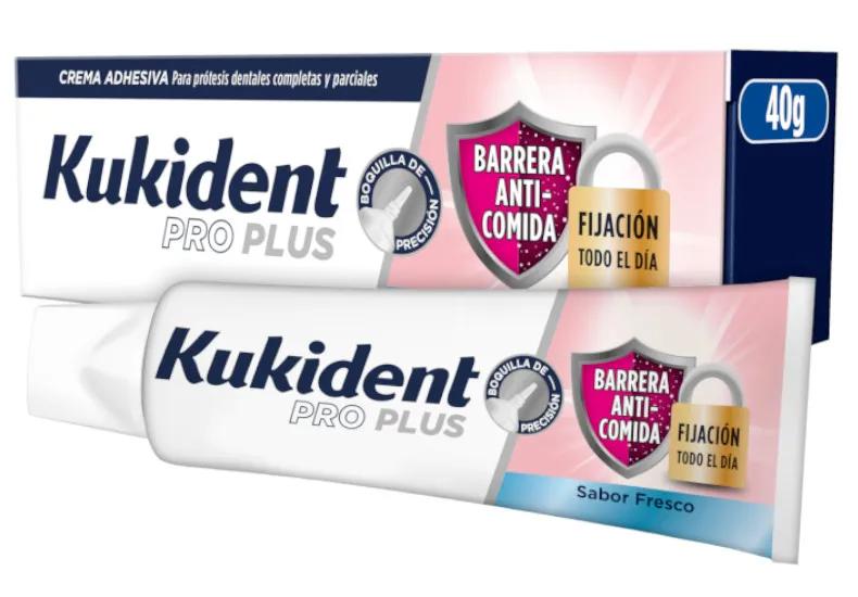 Kukident Pro Plus Barrière Anti-Alimentaire Saveur Fraîche 40 gr