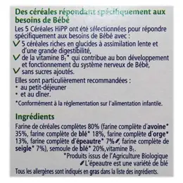 Hipp Bio 100% Céréales 5 Céréales +6m 250g