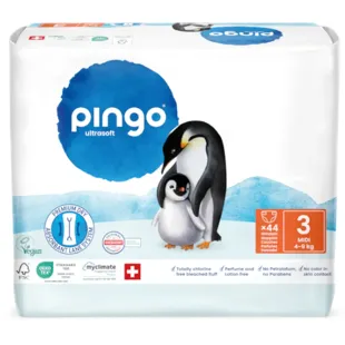 Pingo Eco-Friendly Midi Diapers Size 3 (4-9 kg) 44 units