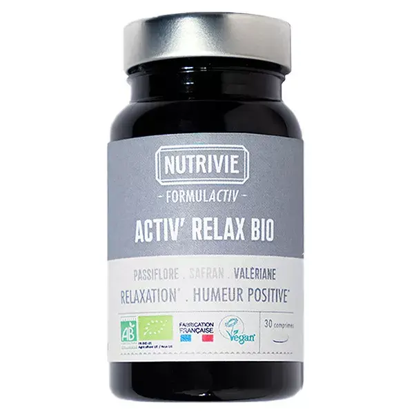 Nutrivie Activ'Relax Organic 30 tablets