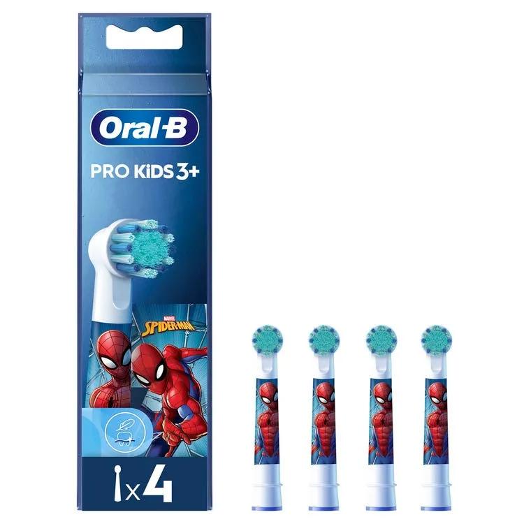 Oral-B Power Refill Spiderman 4 Pezzi