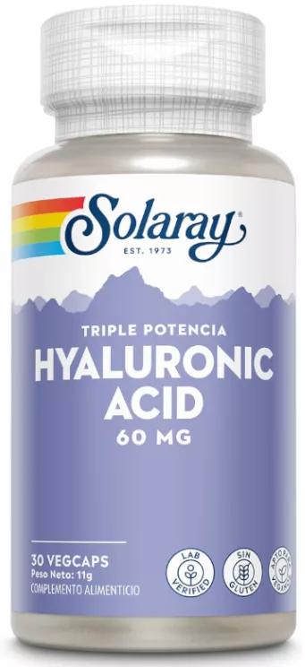 Solaray Hyaluronic Acid 60 mg 30 Vegetable Capsules