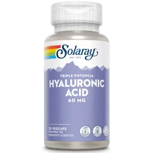 Solaray Hyaluronic Acid 60 mg 30 Vegetable Capsules