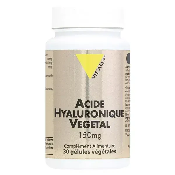 Vit'all+ Acide Hyaluronique Végétal 150mg 30 gélules végétales
