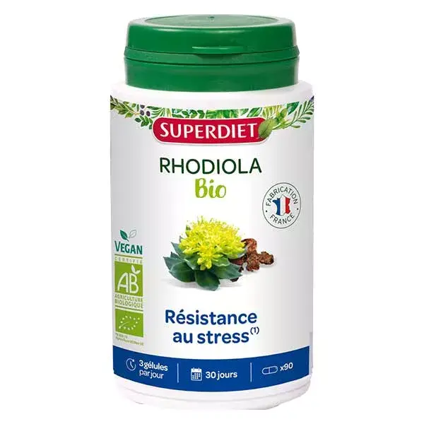Superdiet Rhodiola Bio 90 gélules