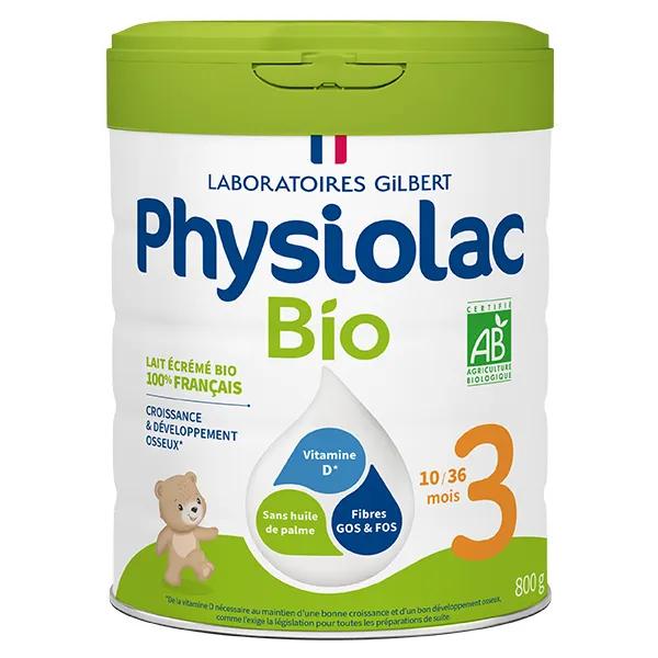 Physiolac Bio 3 Leche de Crecimiento (1-3 años) 800 g