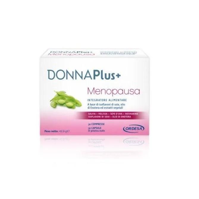 DonnaPlus+ Menopaus Integratore 30 Compresse + 30 Capsule