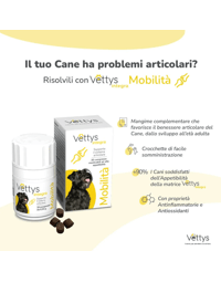 Vettys Integra Mobilità Cane Integratore Benessere Articolare 30 Compresse Masticabili