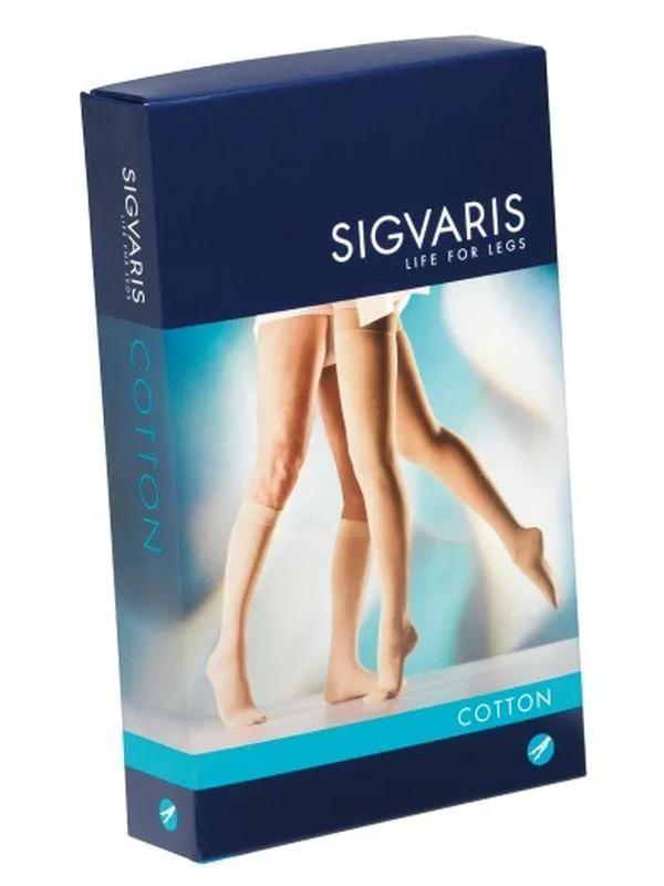 Sigvaris 701 Top Fine AG Monocollan Autoreggente Compressivo Destro Punta Chiusa Colore Nero Taglia S Lungo