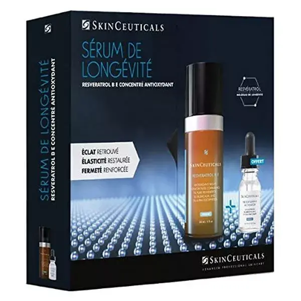 SkinCeuticals Resveratrol B E Gift Set 30ml + Free Retexturing Activator 15ml
