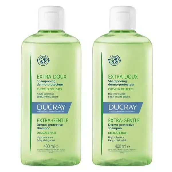 Ducray Extra-Doux Shampoing Dermo-Protecteur Lot de 2 x 400ml
