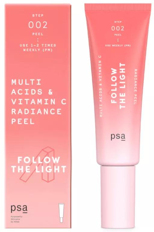 PSA Skin Follow The Light Peeling Éclat Multi Acides & Vitamine C 50 ml