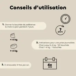 Biovetol - Alimentaire Bien-Être - Bouhées Alt'vers Petit Chat Bio - 7 bouchées