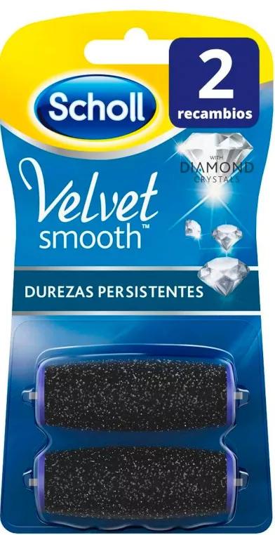 Dr Scholl velour lisse cristaux de diamant 2 limes de callosités persistantes à remplacer