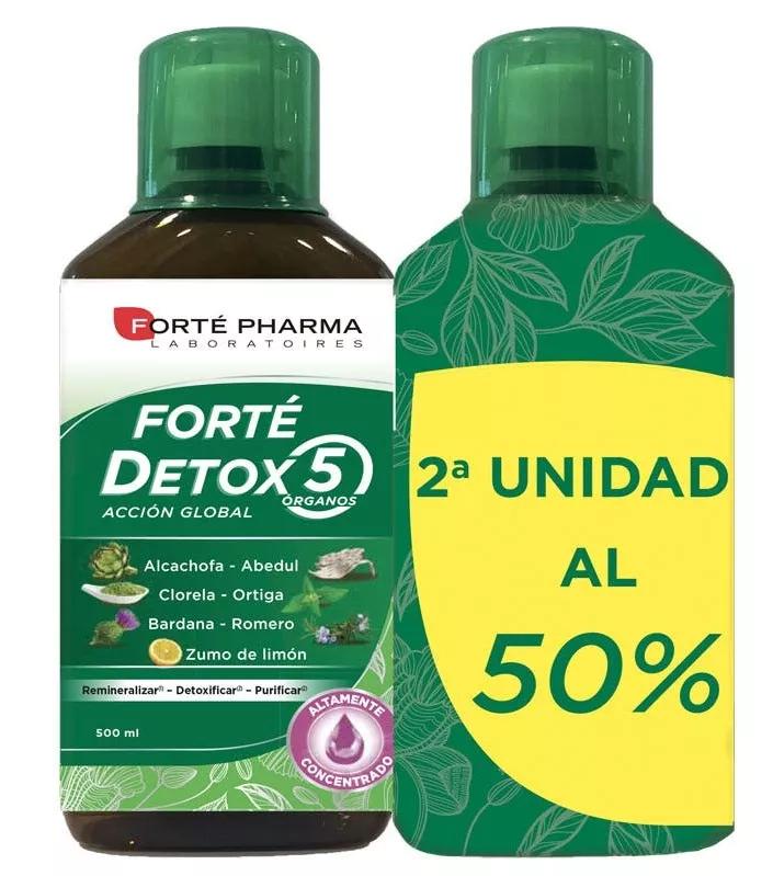 Forté Pharma Forté Detox 5 Órganos 2x500 ml