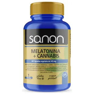 Sanon Melatonina + Cannabis 60 Cápsulas