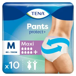 TENA Unisex Incontinence Maxi Pants, Size M, 10 units
