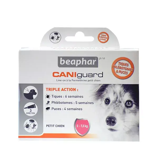 Beaphar Caniguard Line - un piccolo cane da 2 a 7, 5kg 3 pipette