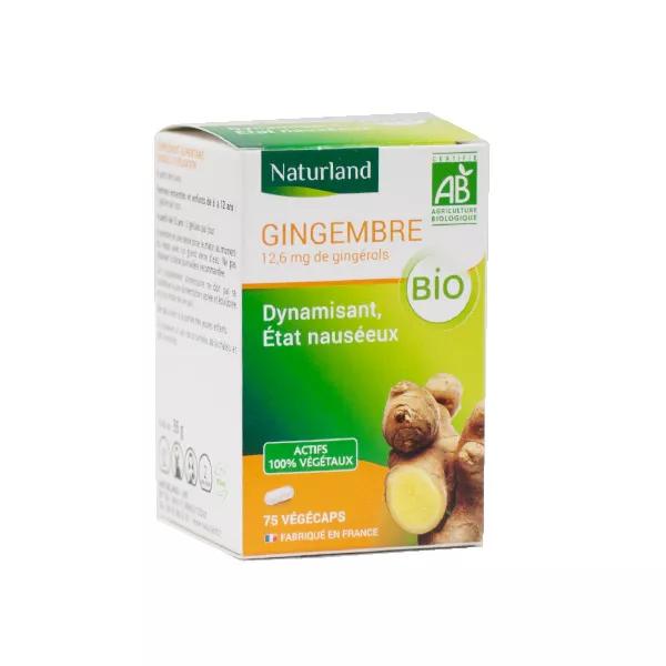 Naturland Jengibre Bio 75 cápsulas vegetales