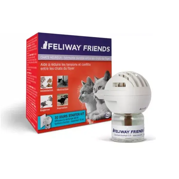 Feliway Friends Diffuseur + Recharge 48ml 