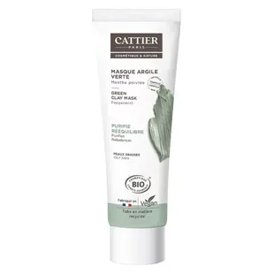 Cattier Argilla Verde Maschera Menta Piperita Bio 100ml