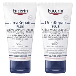 Eucerin Crème Mains Réparatrice 5% d'Urée Lot de 2 x 75ml