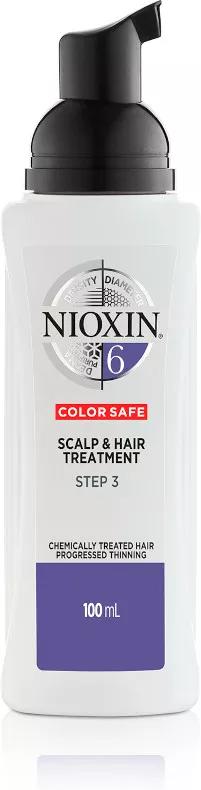 Nioxin Treatment System 6 Para Couro Cabeludo E Cabelos Com Rarefação Evidente, De Médio A Áspero, Naturais E Quimicamente Tratados 100Ml