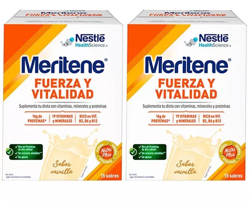 Meritene Pó Baunilha Força e Vitalidade 2x15 Saquetas