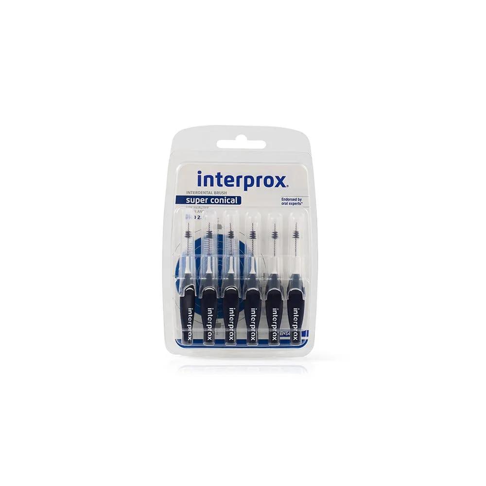 Interprox Super Conical Anti-Placca e Anti-Carie 6 Scovolini Blu